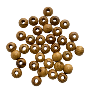 Rounded Natural Wooden Beads